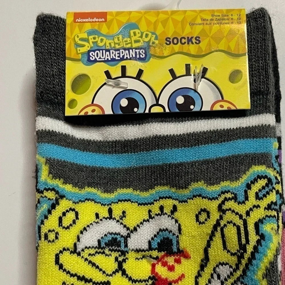 SPONGEBOB SQUAREPANTS Men's 2 PAIR OF SOCKS With PATRICK